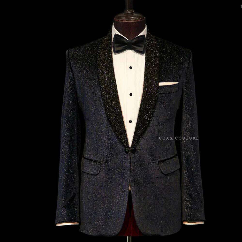 Men Formal Wear Clothes - Elegante 2-delige trouwpakken, slim fit, shawl