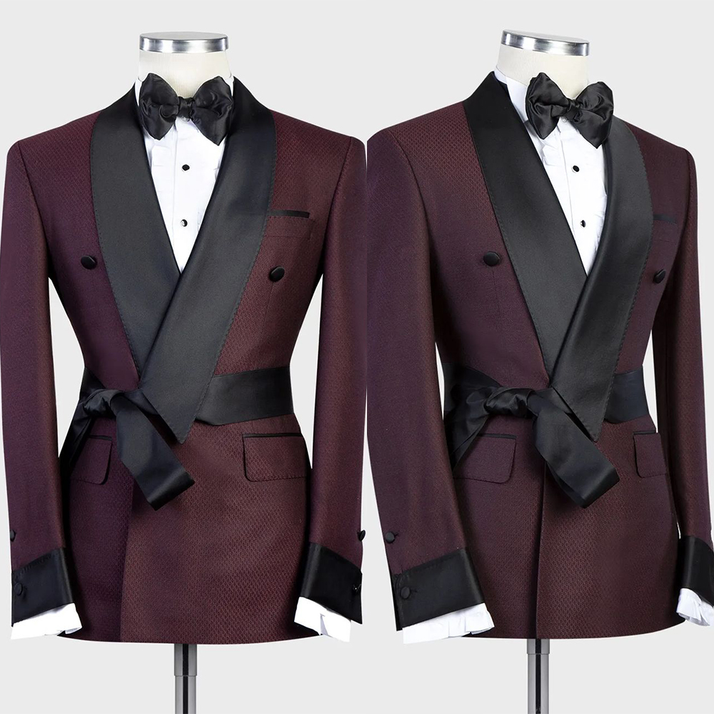 Latest Men Formal Wear - Rood nieuwste klassieke heren pak dubbele