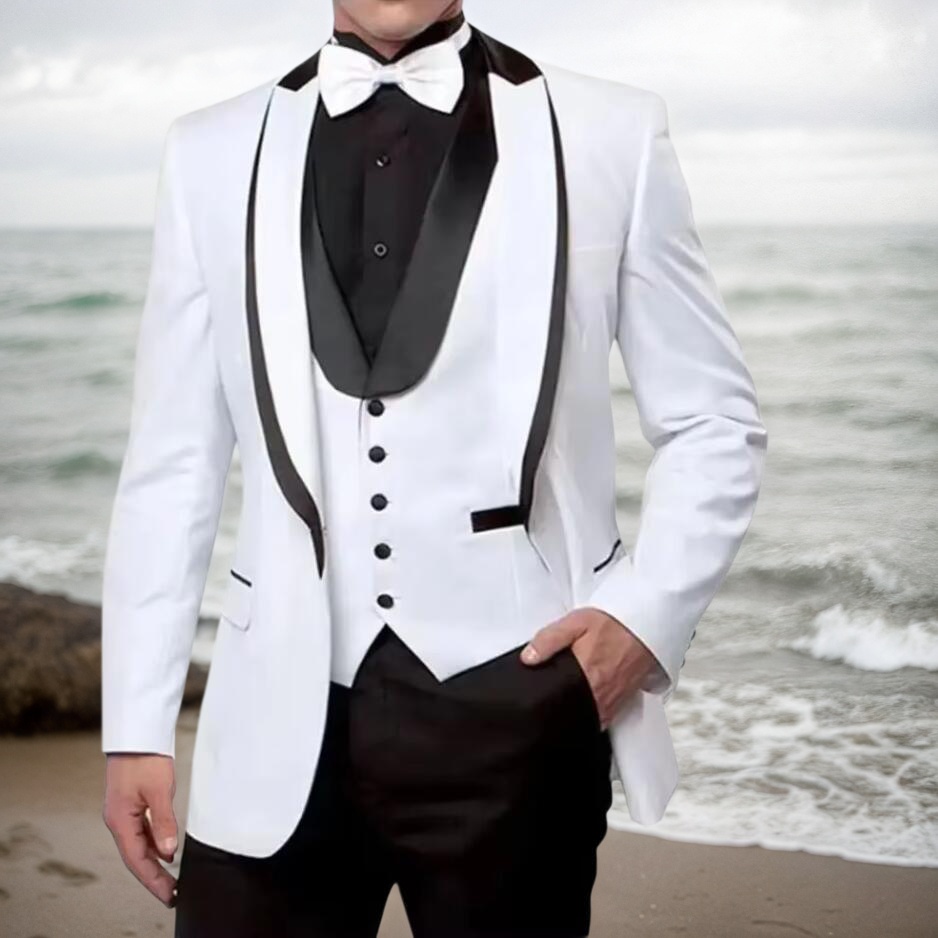 Latest Men Formal Wear - Nieuwste Witte Bruiloft Pakken voor Mannen