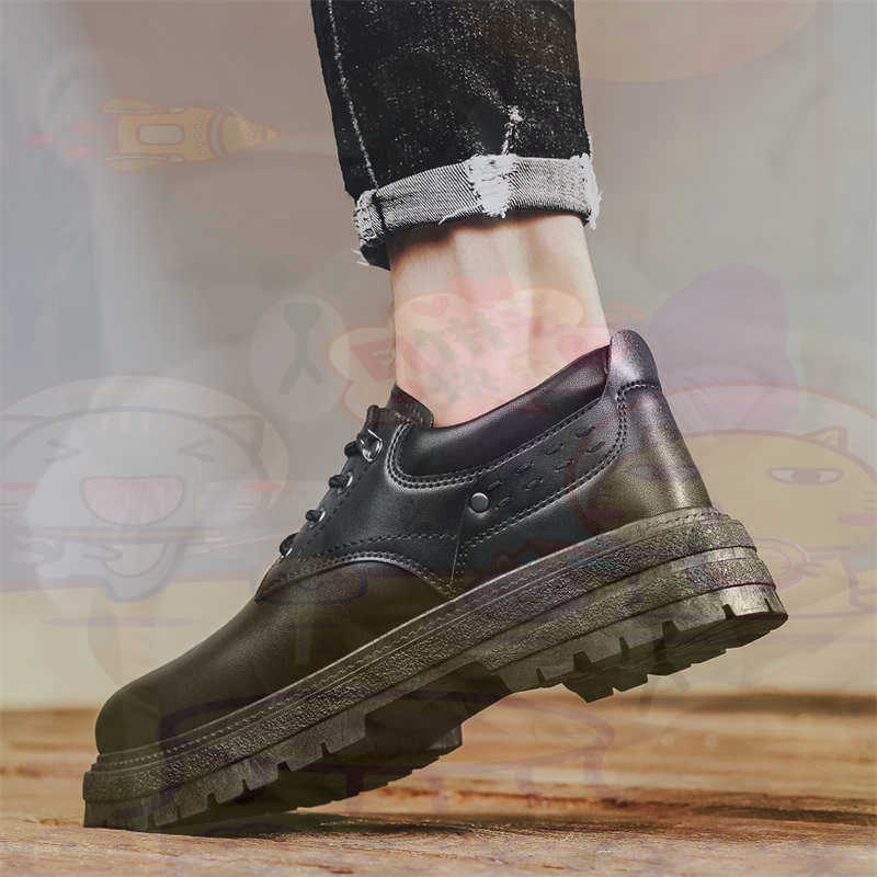 Latest Men Formal Wear - Donker natuurlijk leer Mode-sneakers Tennis Herensneakers