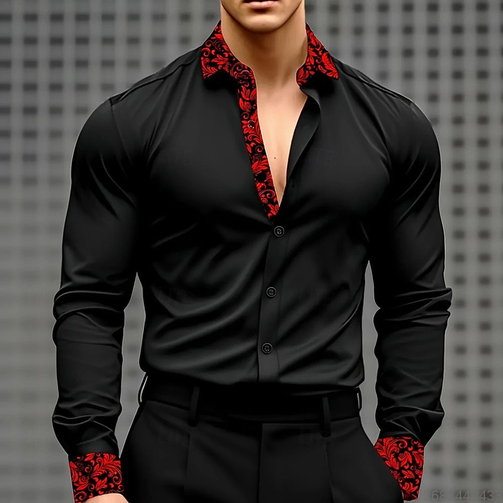 Men'S Holiday Formal Wear - 10 kleuren heren bloemenprint bloemenoverhemd formeel