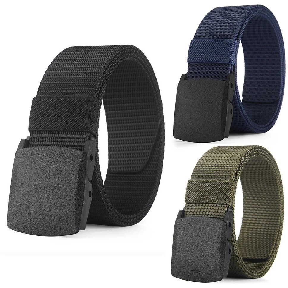 Men'S Formal Wear Belt - Herenriem Outdoor Casual Canvas riem Metaalvrije
