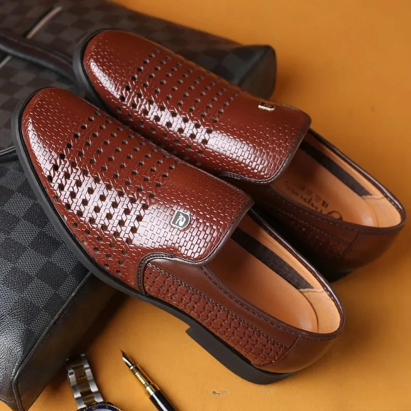Formal Men Office Wear Sandals - Zomer nieuwe lederen schoenen heren zakelijke