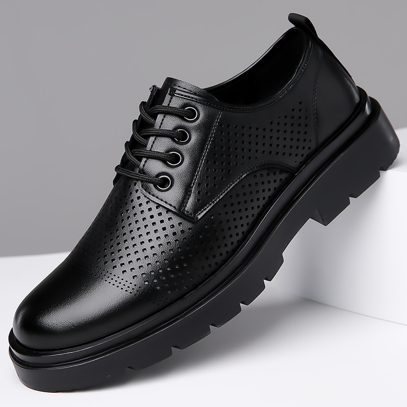 Formal Men Office Wear Sandals - Zomer Nieuwe Lederen Herenschoenen, Business Sandalen
