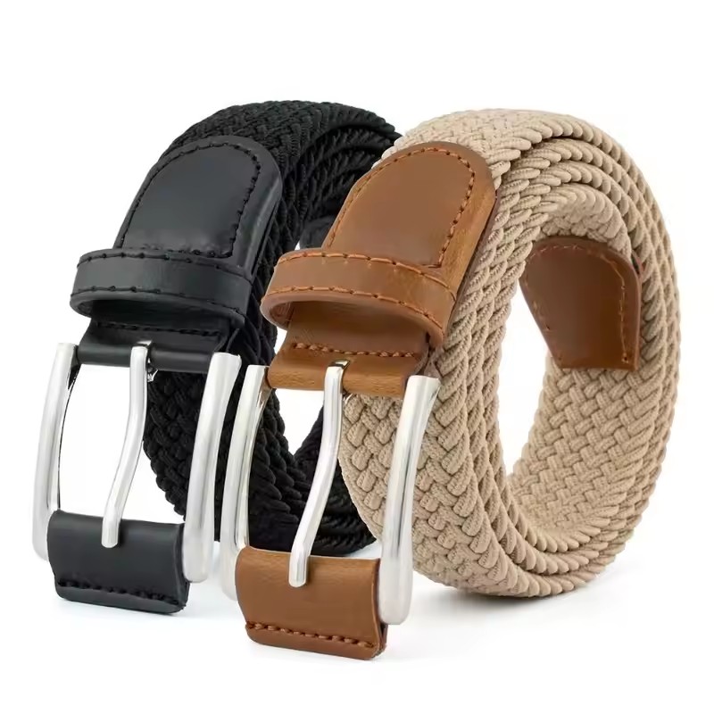 Men'S Formal Wear Belt - 1 stks nieuwe luxe heren elastische
