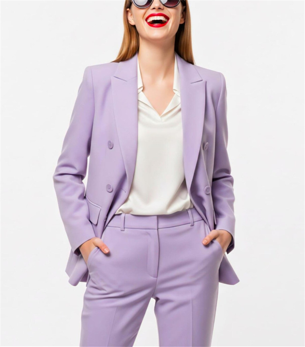 Moderne damespakken 2-delig la - Double Breasted Blazer recensie en prijs