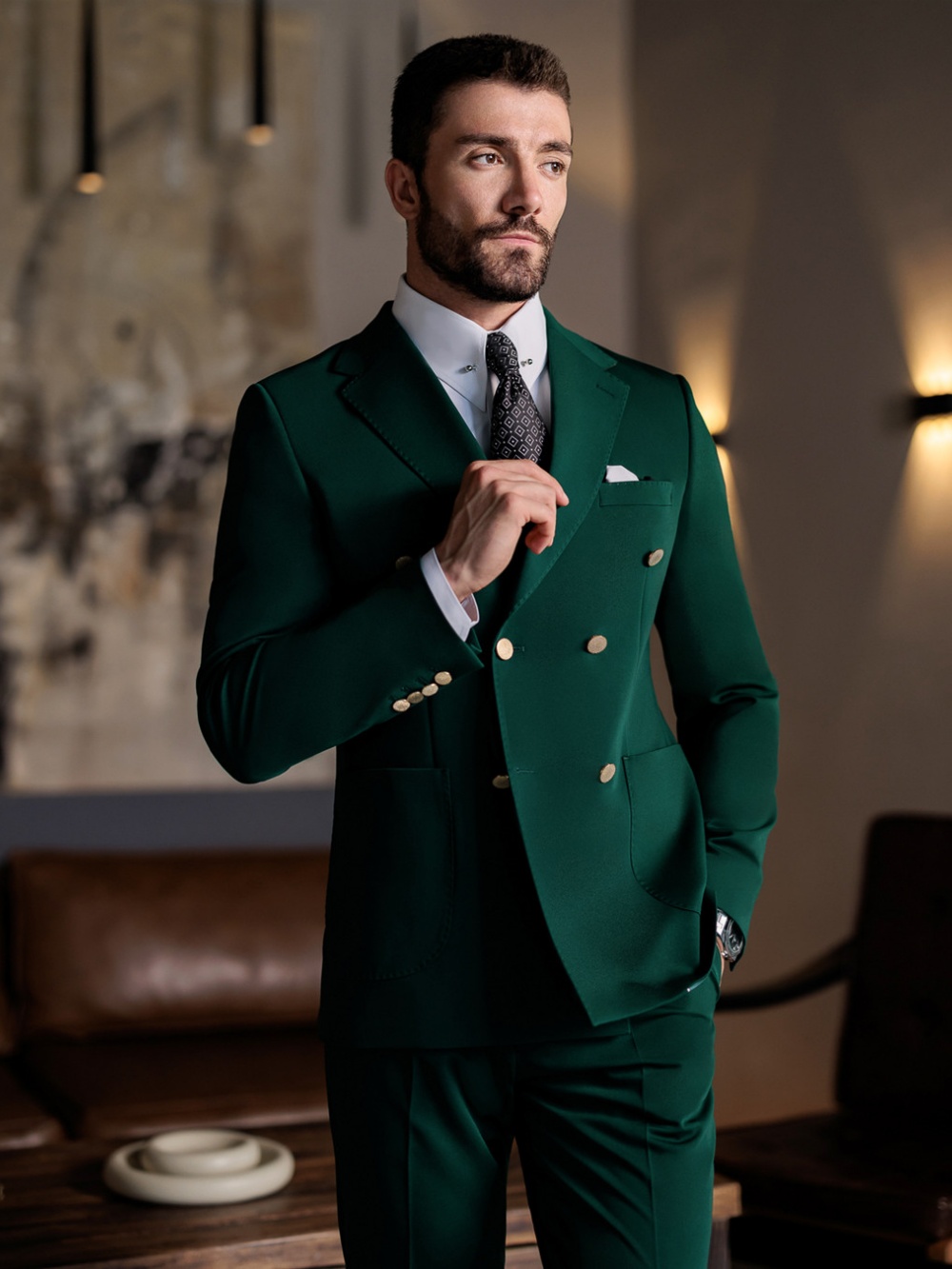 Groene formele herenpakken, sl - Men Formal Wear Green recensie en prijs