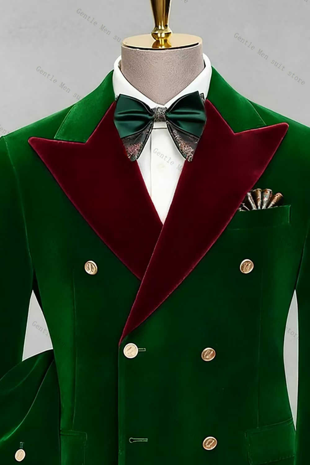 Groene bruidegom mannen pak se - Men Formal Wear Green recensie en prijs