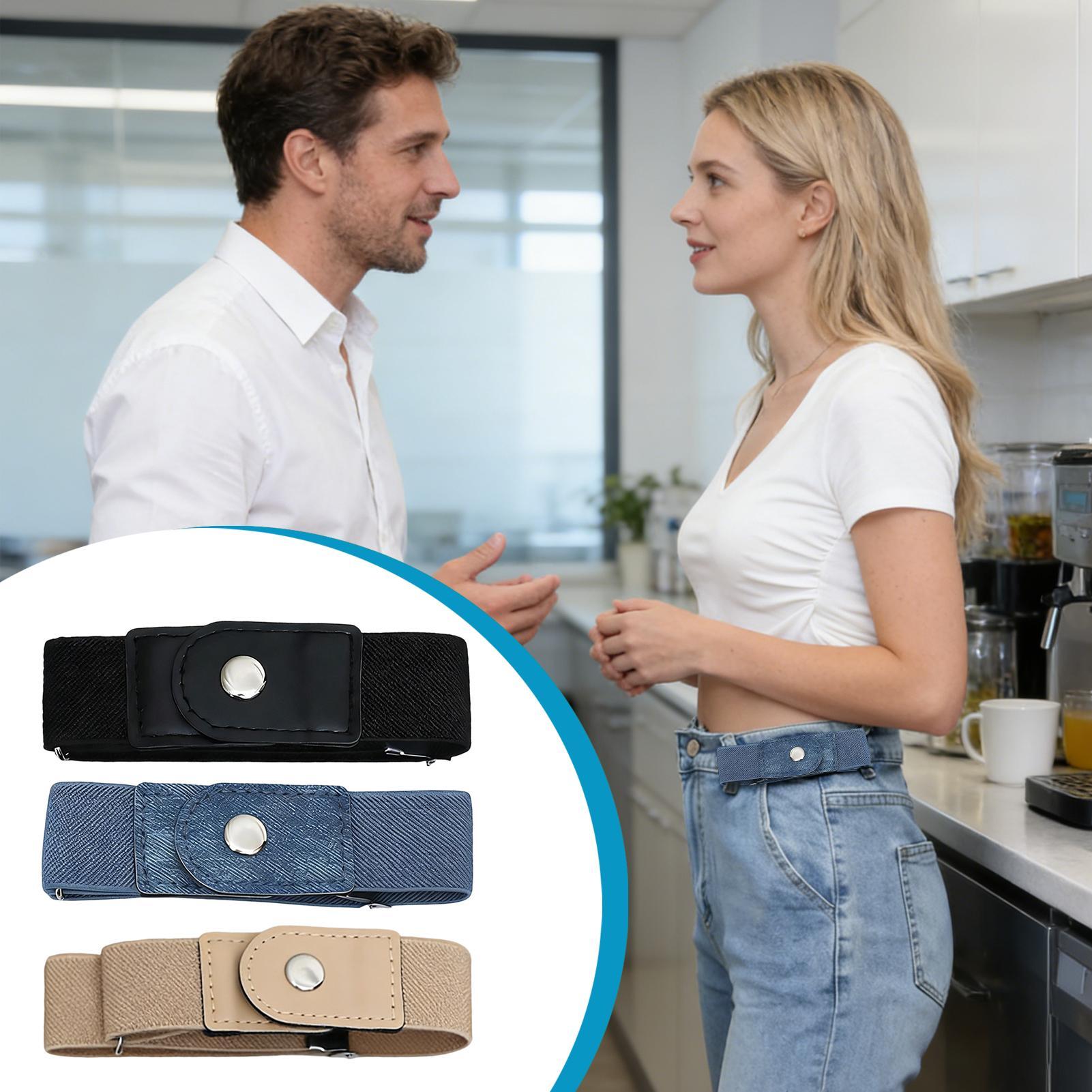 1 paar riemen zonder gesp, ela - Men'S Formal Wear Belt recensie en prijs