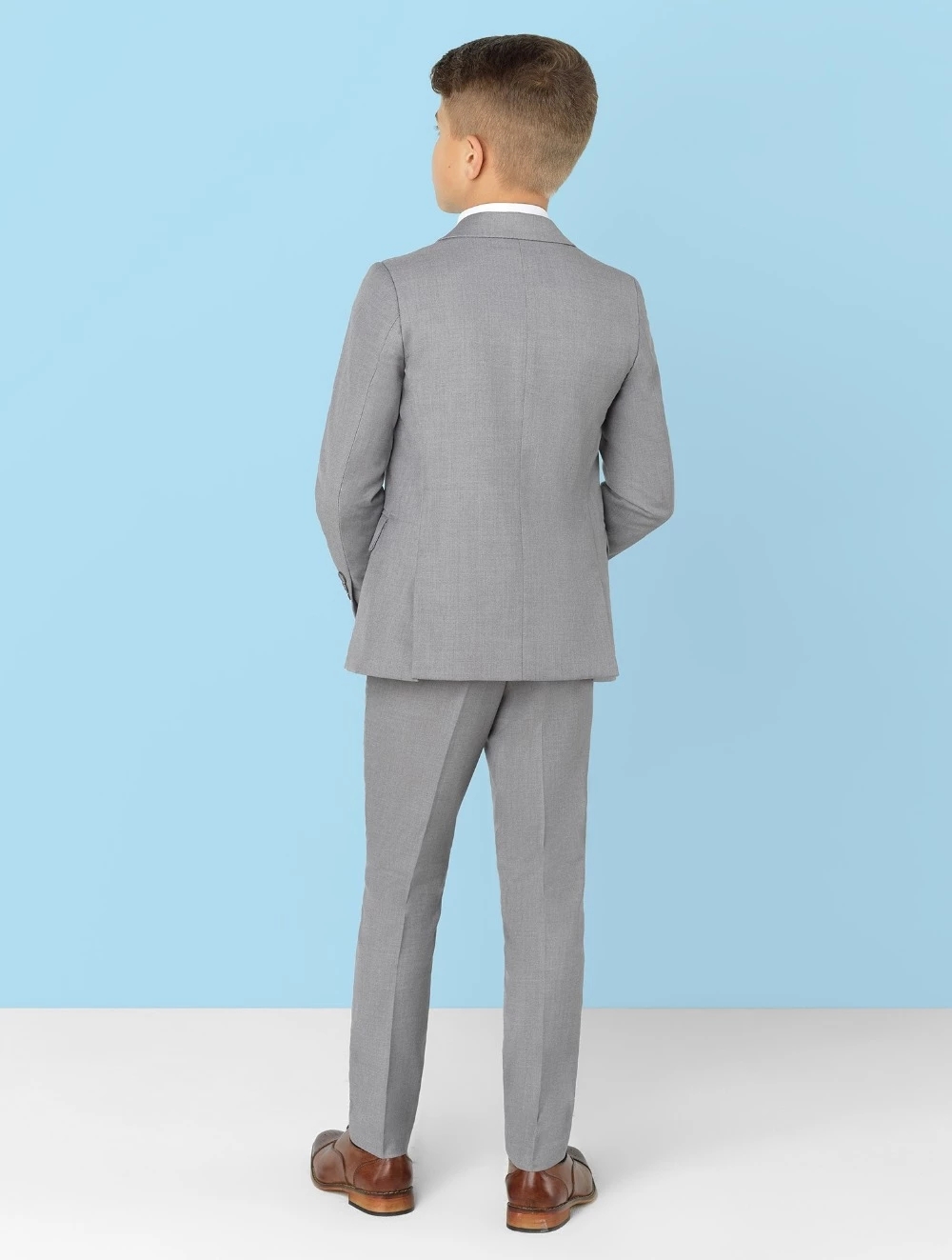 Lichtgrijs Notch Revers Kinder - Formal Wear For Men Kids recensie en prijs