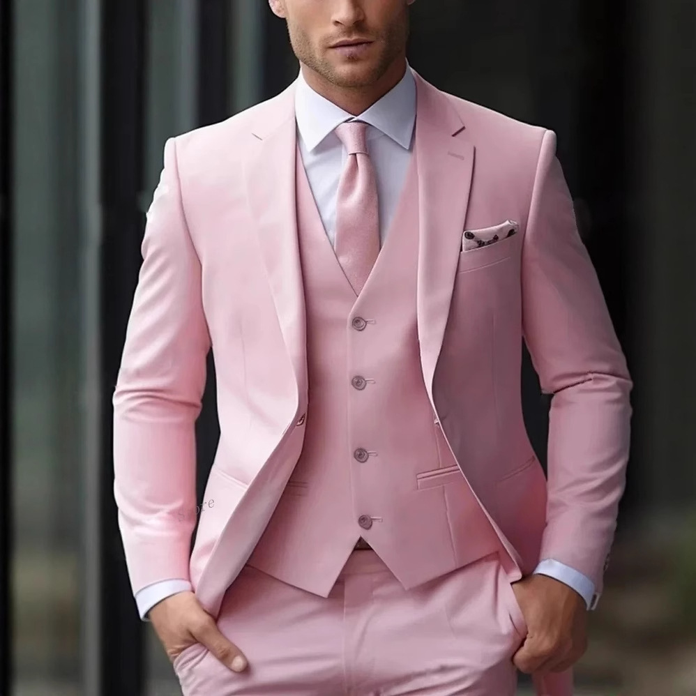 3-delige roze formele herenpak - Men'S Formal Wear For Reception recensie en prijs