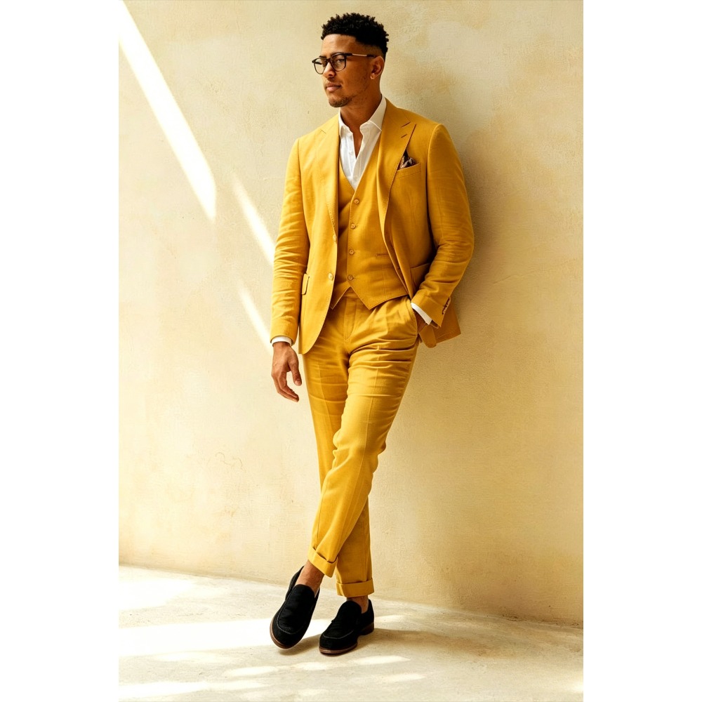 Sagegroene linnen trouwpakken  - Men Formal Wear Green recensie en prijs
