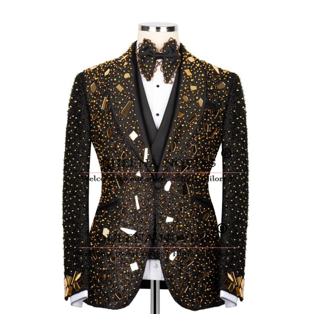 Sparkly Kristallen Kralen Pak  - Men'S Formal Wear For Reception recensie en prijs