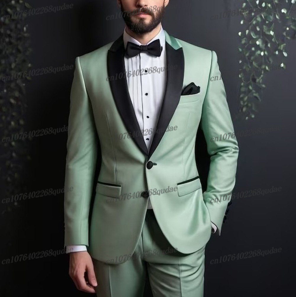 Zwarte Kraag Mint Formele Mann - Formal Wear Jersey For Men recensie en prijs