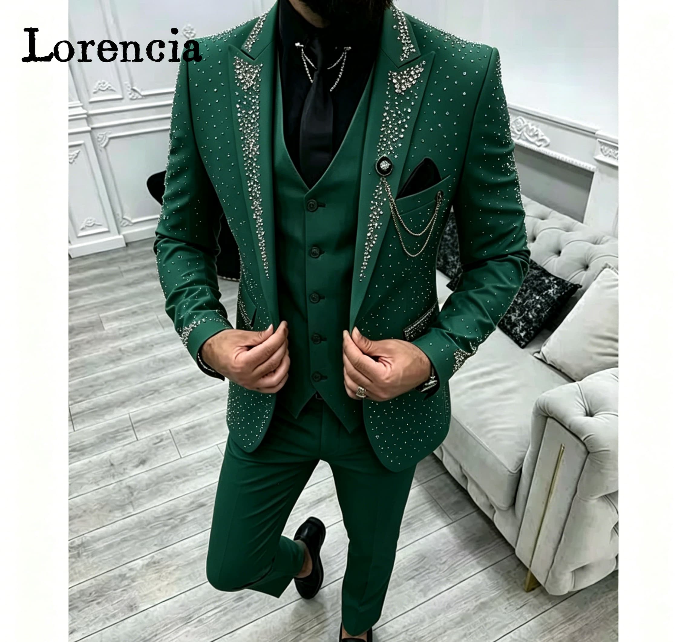 Luxe 3-delige formele herenpak - Men'S Formal Evening Wear recensie en prijs