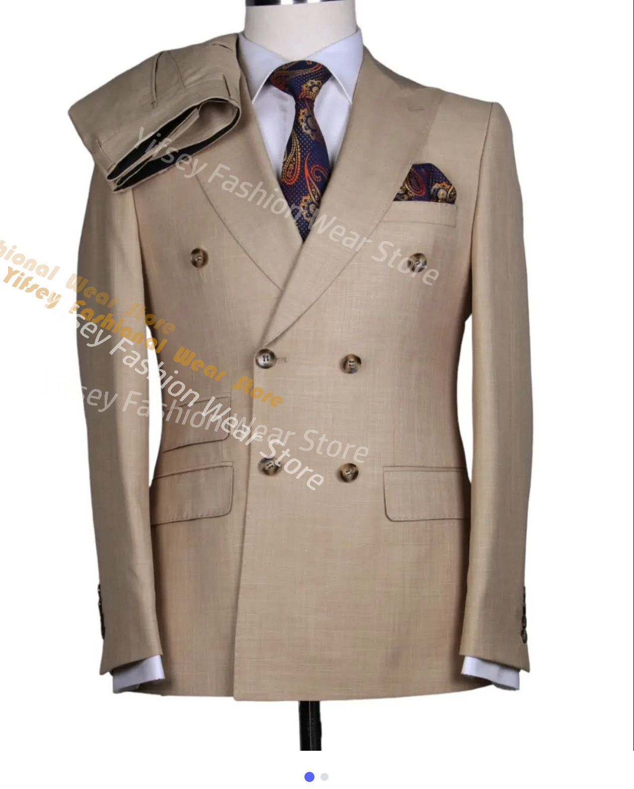 Bruin zomerpak voor heren, jas - Latest Men Formal Wear recensie en prijs