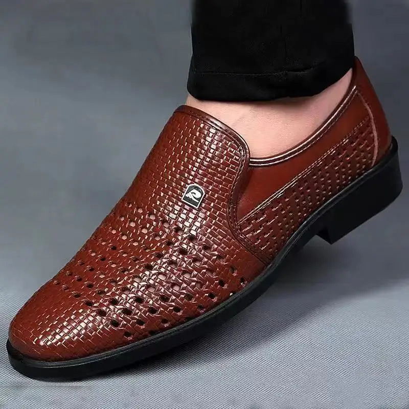 Zomer nieuwe lederen schoenen  - Formal Men Office Wear Sandals recensie en prijs