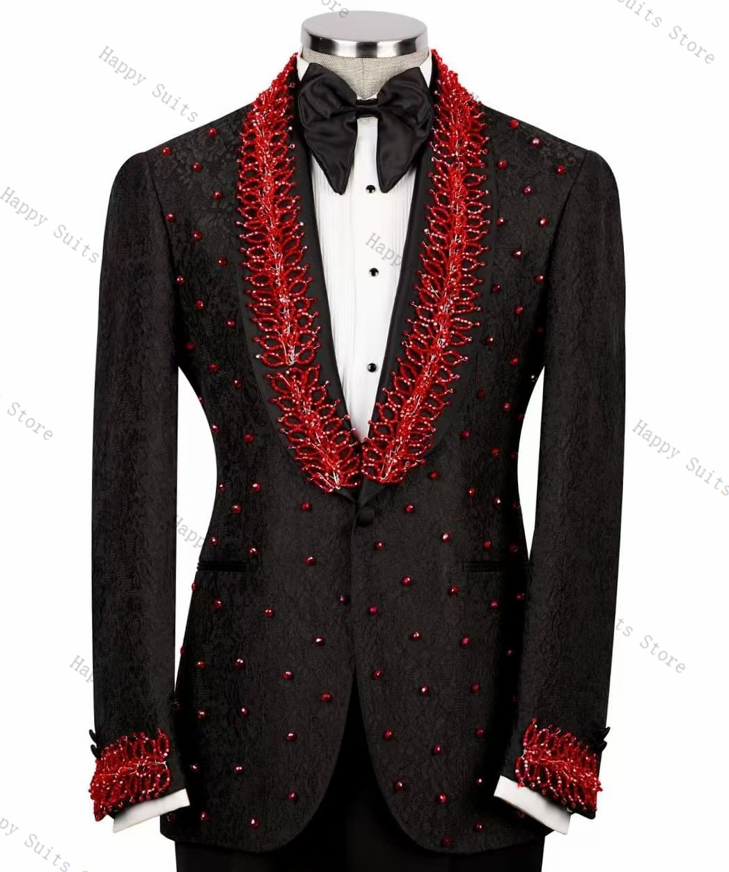 Rode Kristallen Mannen Pak Set - Formal Wear Jersey For Men recensie en prijs