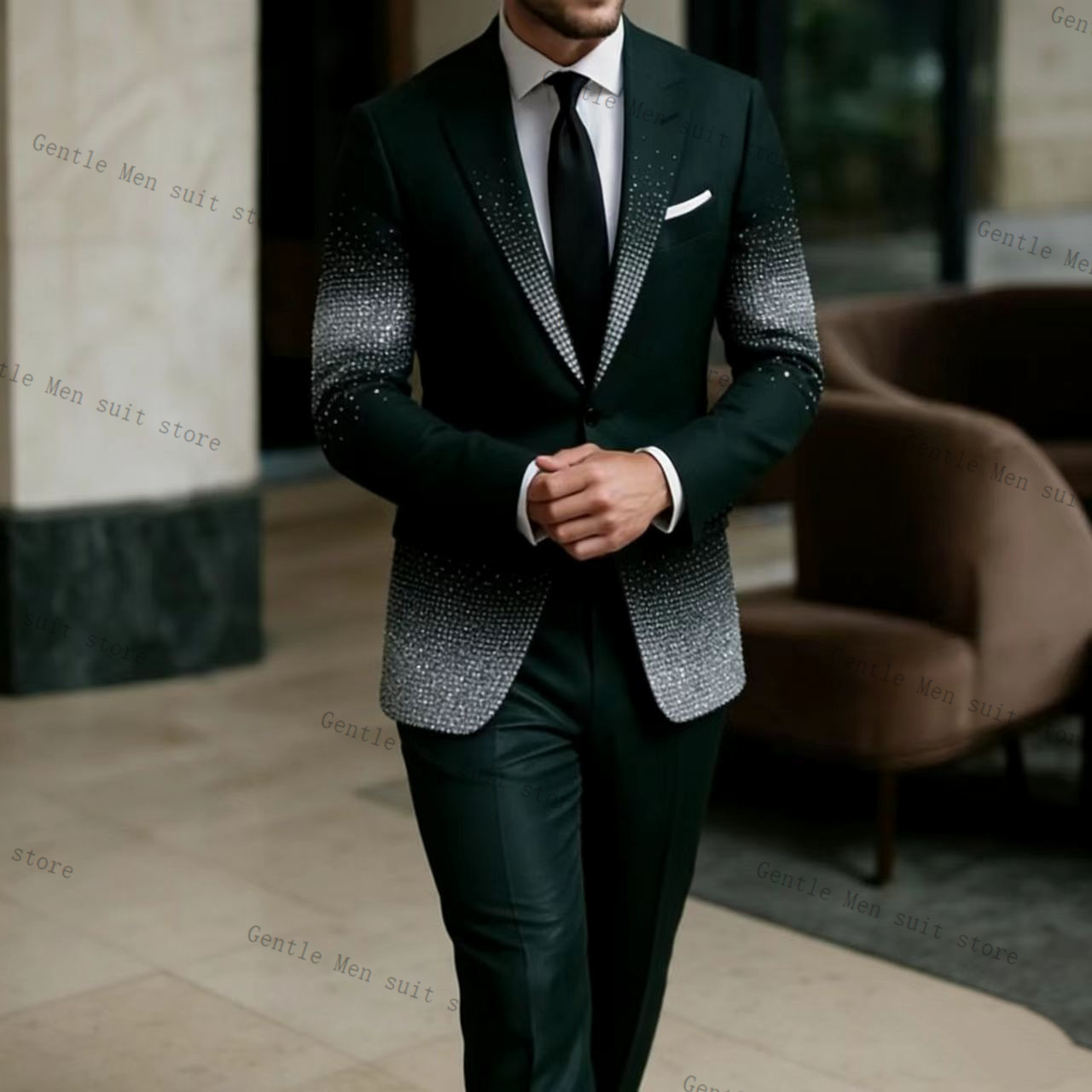 Kristallen Bruidegom Groen Man - Men Formal Wear Green recensie en prijs