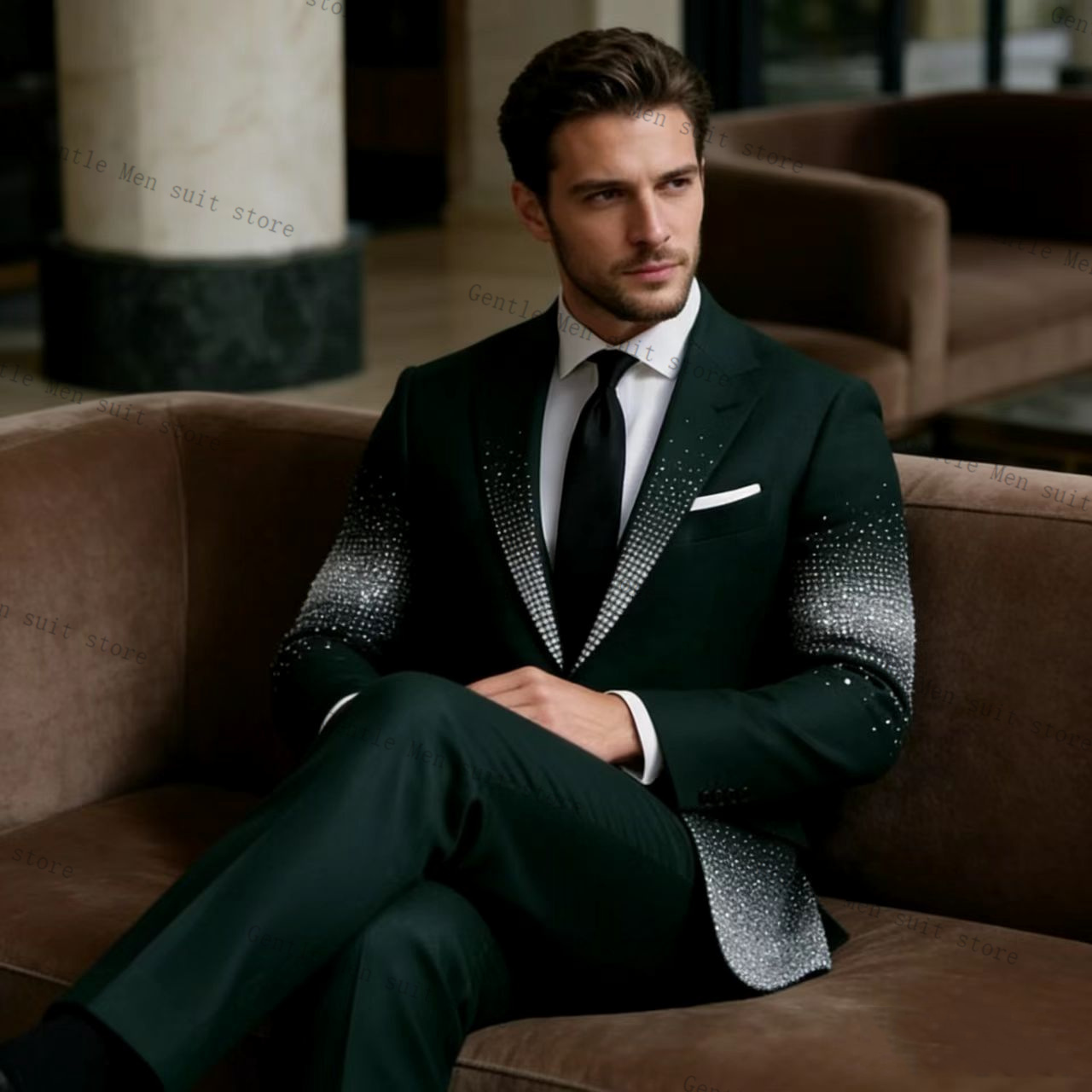 Kristallen Bruidegom Groen Man - Men Formal Wear Green recensie en prijs