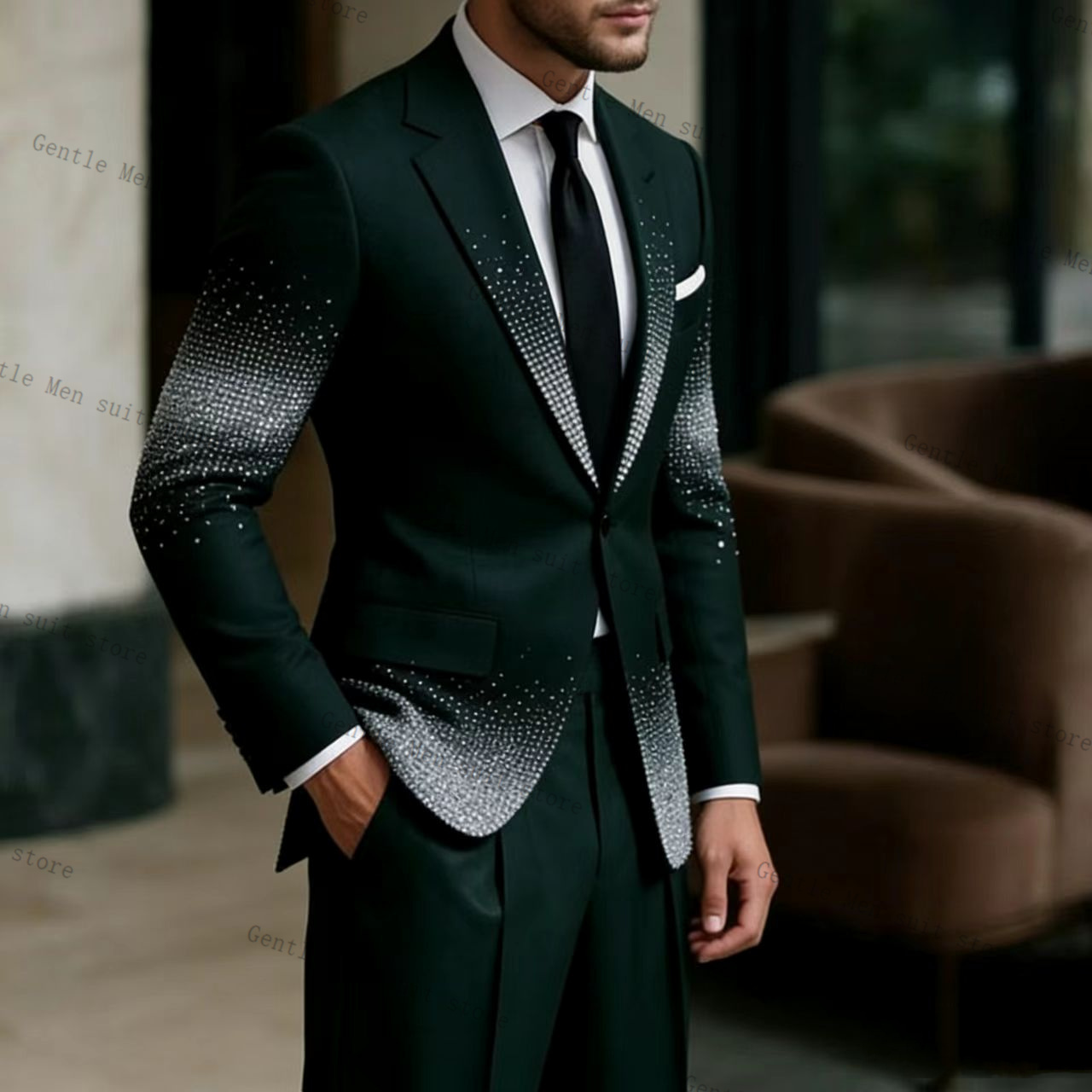 Kristallen Bruidegom Groen Man - Men Formal Wear Green recensie en prijs